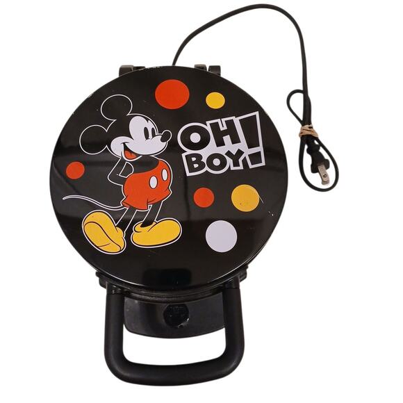 Disney Mickey Mouse Face Waffle Maker Oh Boy! DCM-32 Collectible Cooking Fun New - Picture 1 of 14